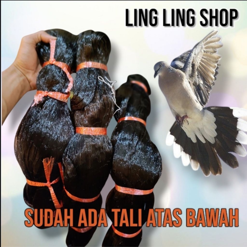 JARING BURUNG PERKUTUT PANJANG 50 M X 2 M SANGAT EFEKTIF NANGKAP BURUNG PERKUTUT
