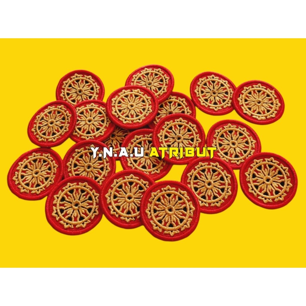 ATRIBUT PDL POLRI / PIN SAKU PDL CAKRA INTELKAM POLRI BORDIR TIMBUL