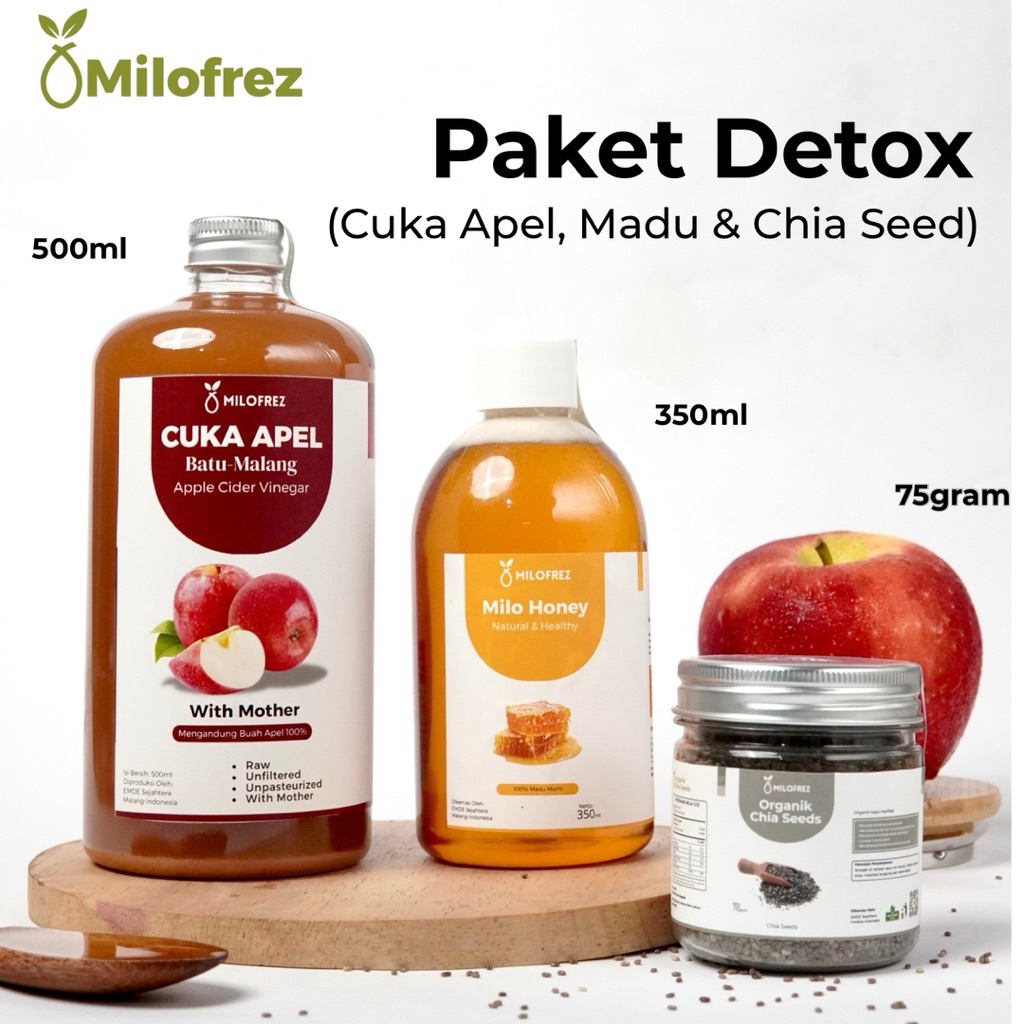 

Paket Bundling Diet Sehat - Paket Bundling - Cuka Apel 500 ML dan madu chiaseed madu