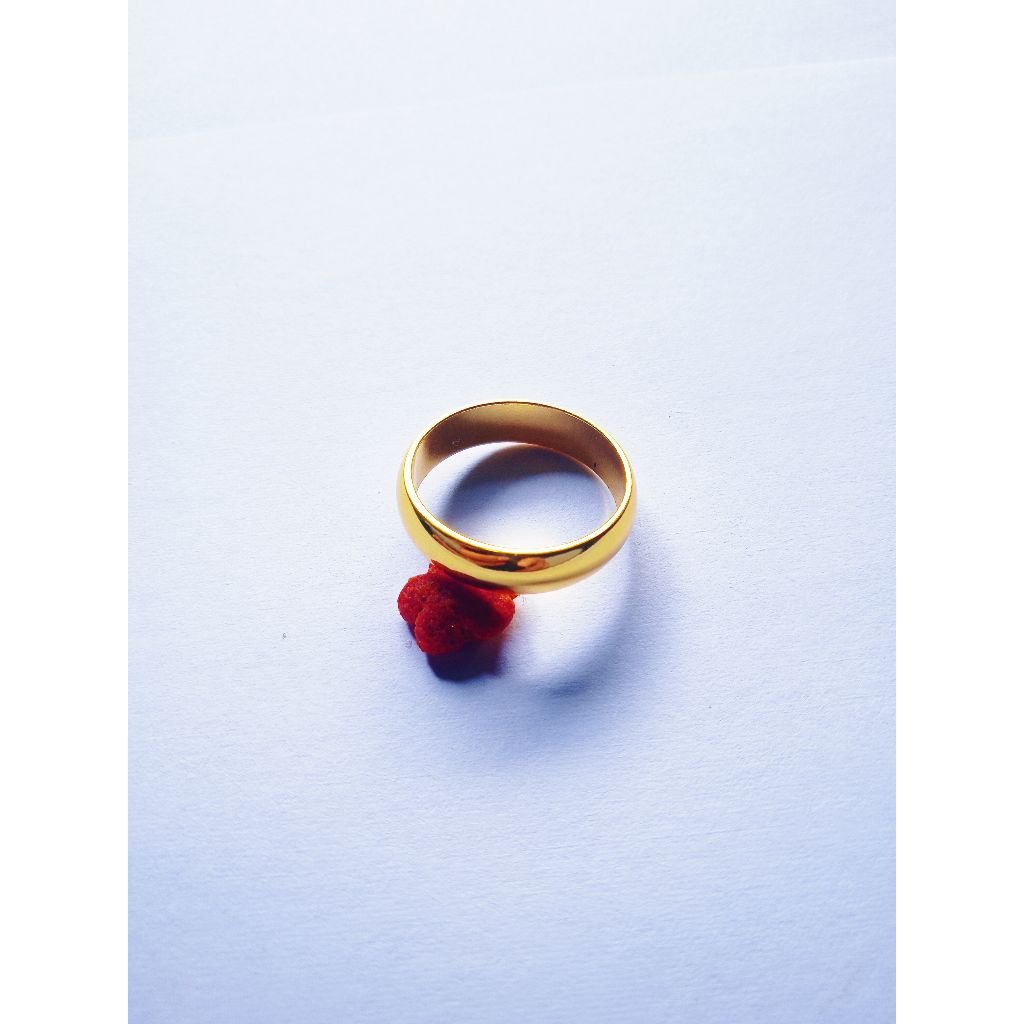 CINCIN POLOS GOLD WANITA TITANIUM ANTI LUNTUR