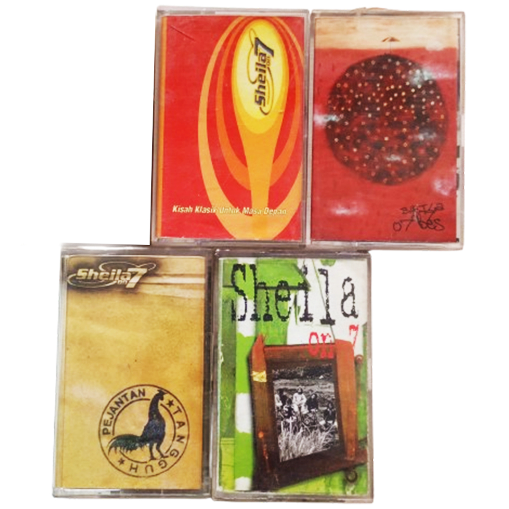 kaset pita - Sheila on 7 (sepaket 4 album) kisah klasik untuk masa depan, 07 desember, pejantang tan