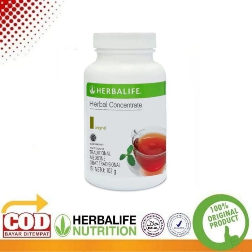 TEA HERBALIFE CONCRETE_ORIGINAL Pembakaran Lemak Penurun Berat Badan, Teh_Herbalife Untuk Diet Pelan
