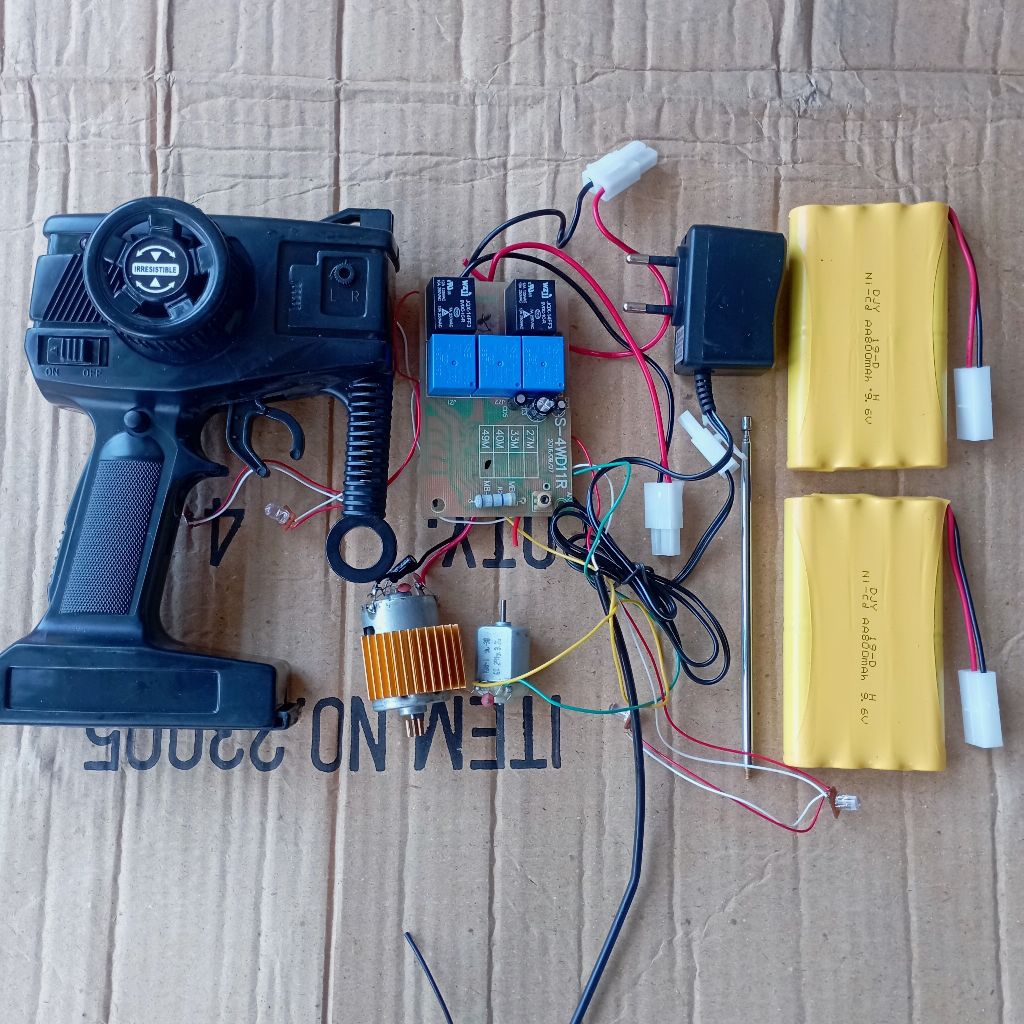 PCB RC SET DENGAN TOMBOL NOS/TURBO lepasan rc TURBO DRIFT , SKALA 1:10 RC QD BUKAN PROPO