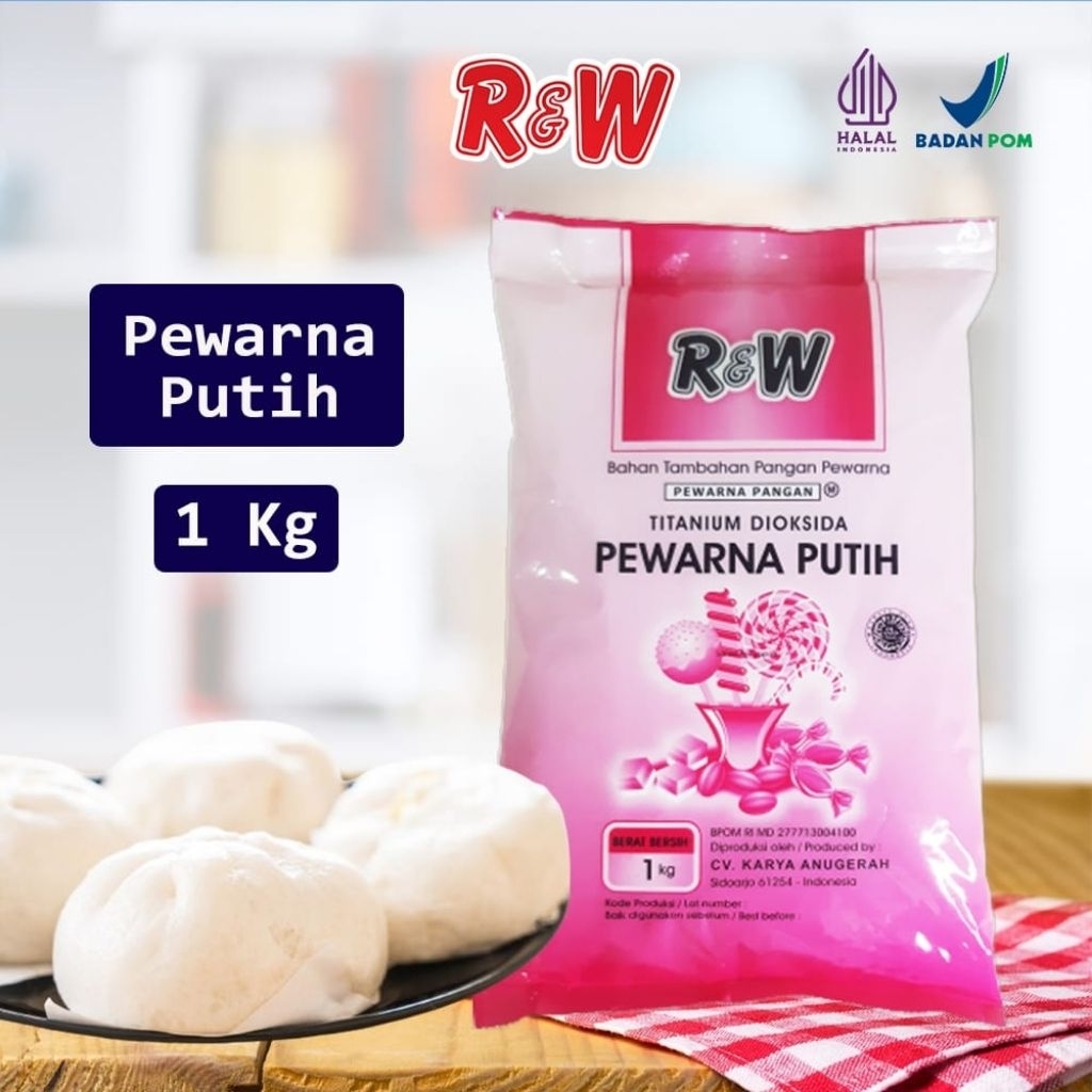 

Promo pewarna Putih Pemutih Makanan Rajawali R&W RW 1 kg Bakpau Kerupuk