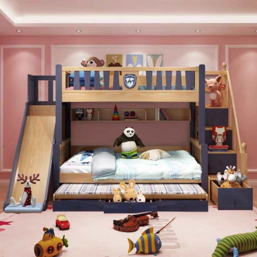 tempat tidur anak tingkat tangga prosotan