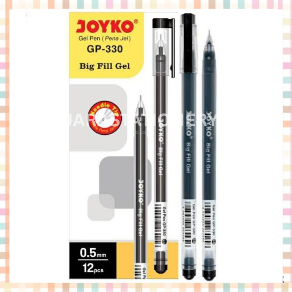 

(159) JUARASTATIONERY Pulpen Joyko GP-330 Hitam 0.5mm (PER LUSIN) / Pulpen Cair Bolpen Cair Bolpoin
