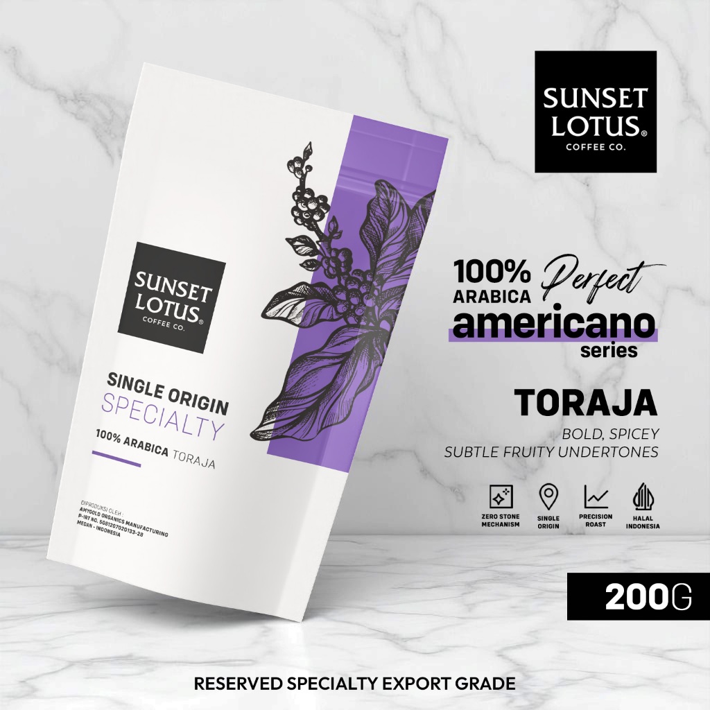 

Sunset Lotus Specialty Arabika Toraja Kalosi 200g
