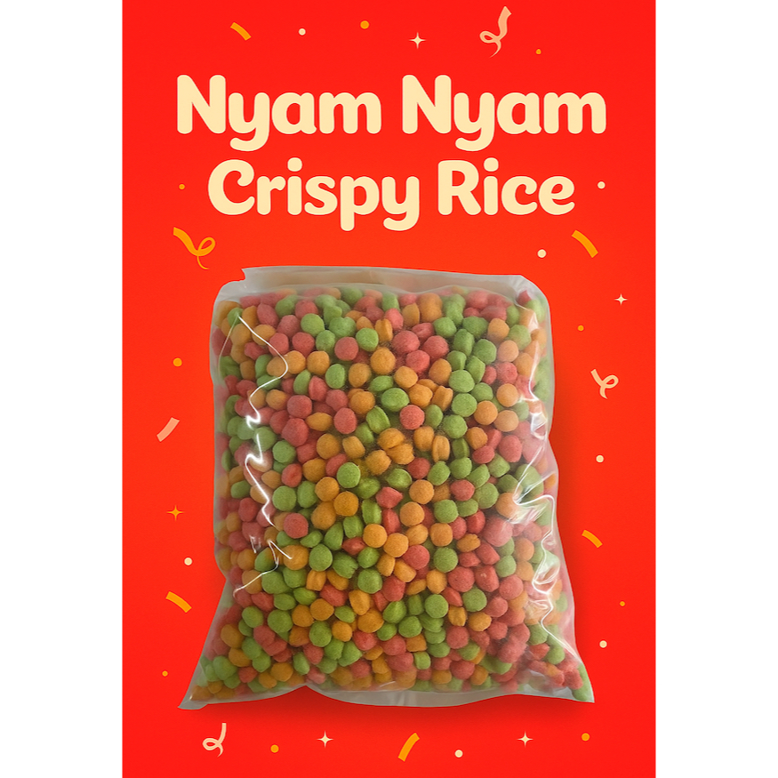 

NYAM NYAM RICE CRISPY KEMASAN 200G, 1KG, 5KG
