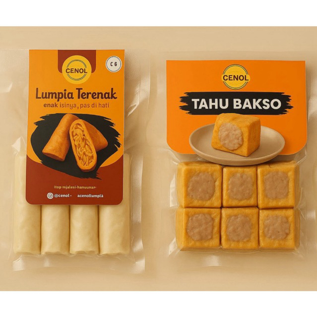 

Paket Bundling Lunpia Cenol Vakum Dan Tahu Bakso