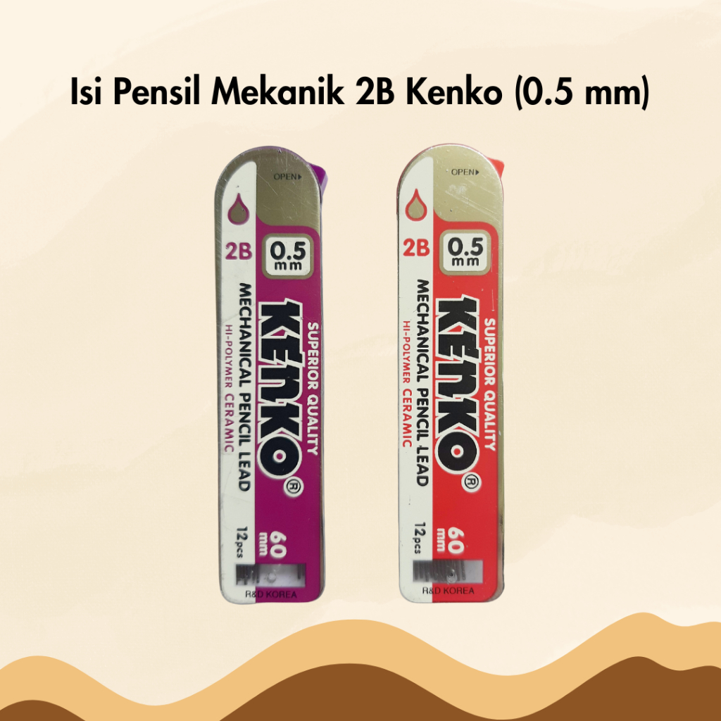 

Isi Pensil Mekanik 2B Kenko 0.5 mm Refill Mechanical Pencil
