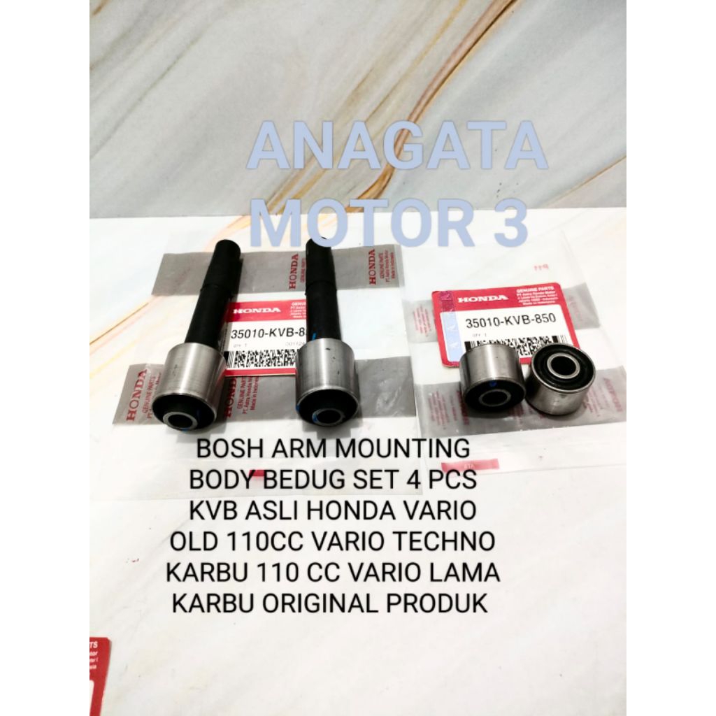 BOSH ARM MOUNTING BODY BEDUG SET 4 PCS KVB ASLI HONDA VARIO OLD 110 CC VARIO TECHNO KARBU 110 CC VAR