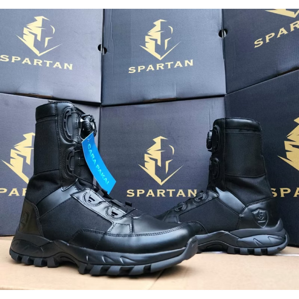 SEPATU PDL SPARTAN CYBER / SEPATU SPARTAN / SEPATU PDL TACTICAL SPARTAN / SEPATU PDL TALI PUTAR