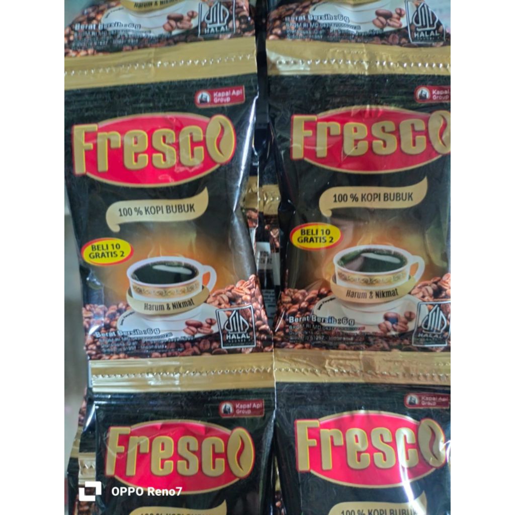 

Fresco kopi bubuk mini 1 rentang isi12 saset