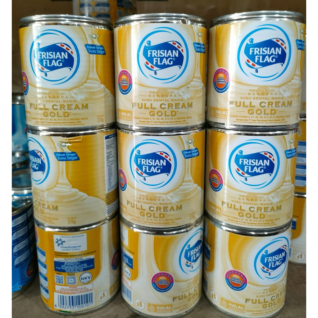 

Frisian flag bendera susu kental manis kaleng 370gr
