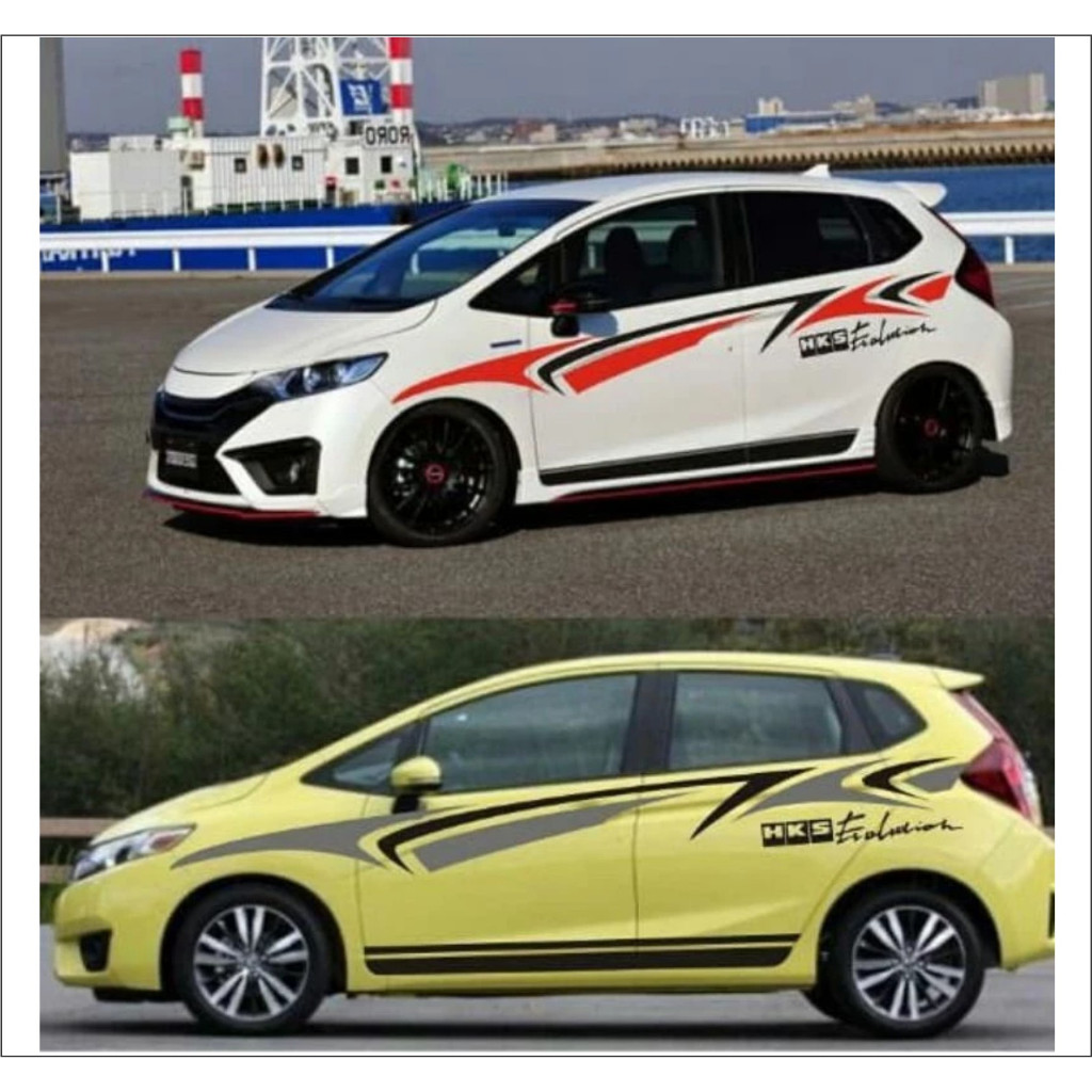 STIKER MOBIL AGYA AYLA BRIO JAZZ NEW CUTTING STICKER. stiker Lis bodi Agya Aya Brio jazz new stiker 