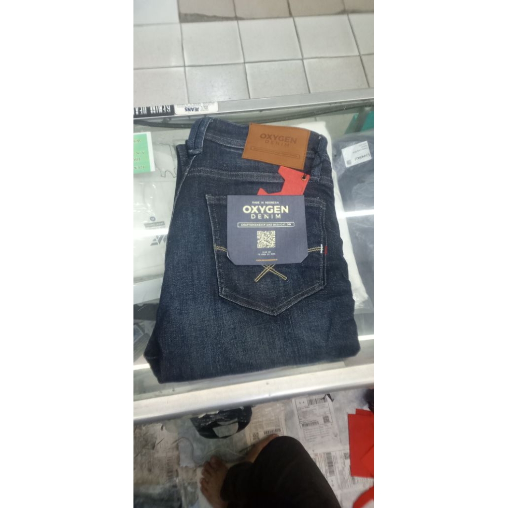Oxygen Jeans Pria Slim Fit – Celana Denim Panjang Original