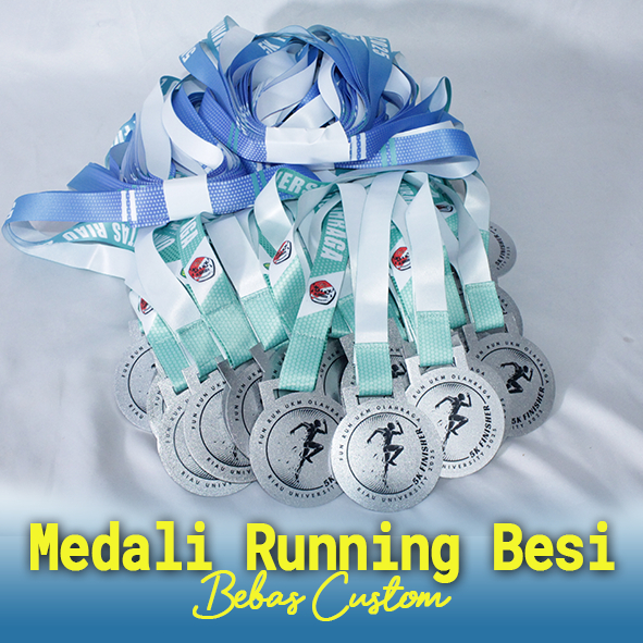 

Medali Besi Running, Medali Running Custom Lanyard