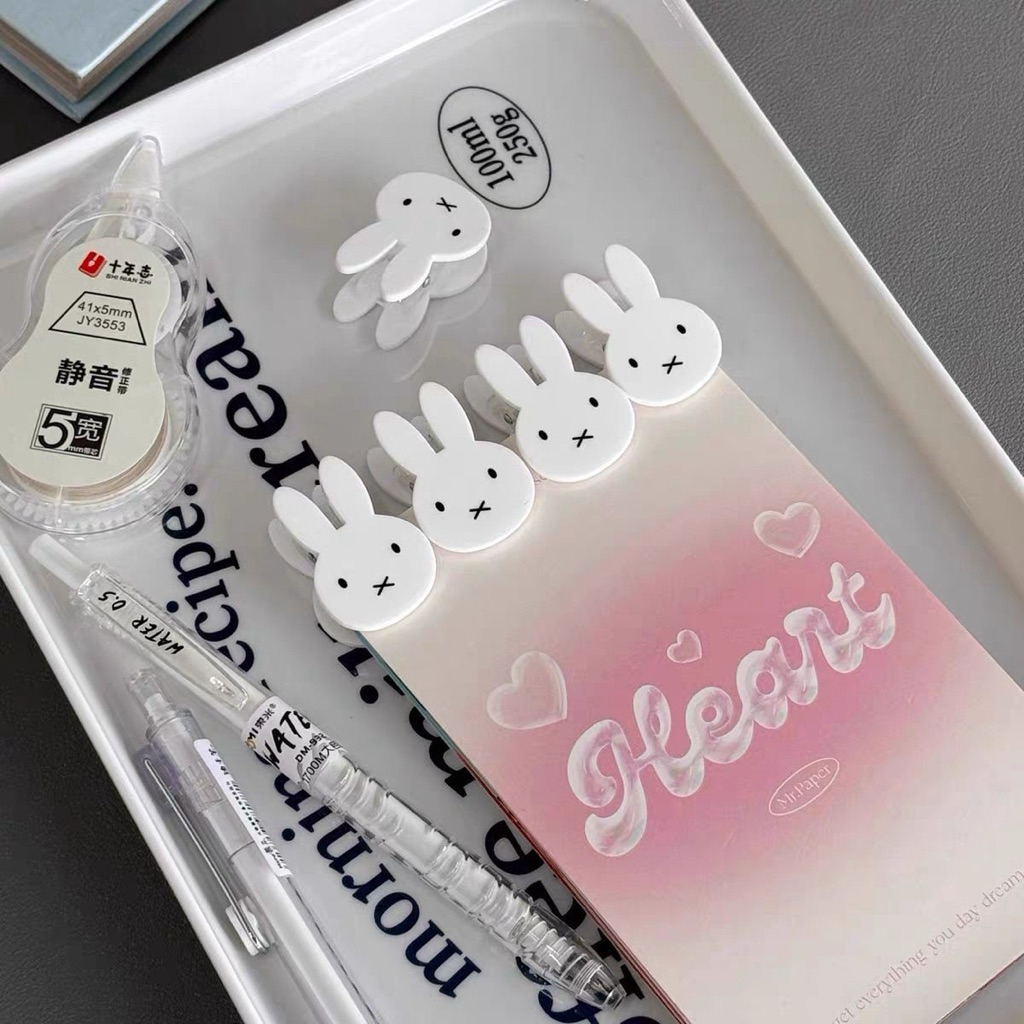 

[PREORDER] Jepit Dokumen Miffy – Akrilik Lucu untuk Kertas & Catatan Harian