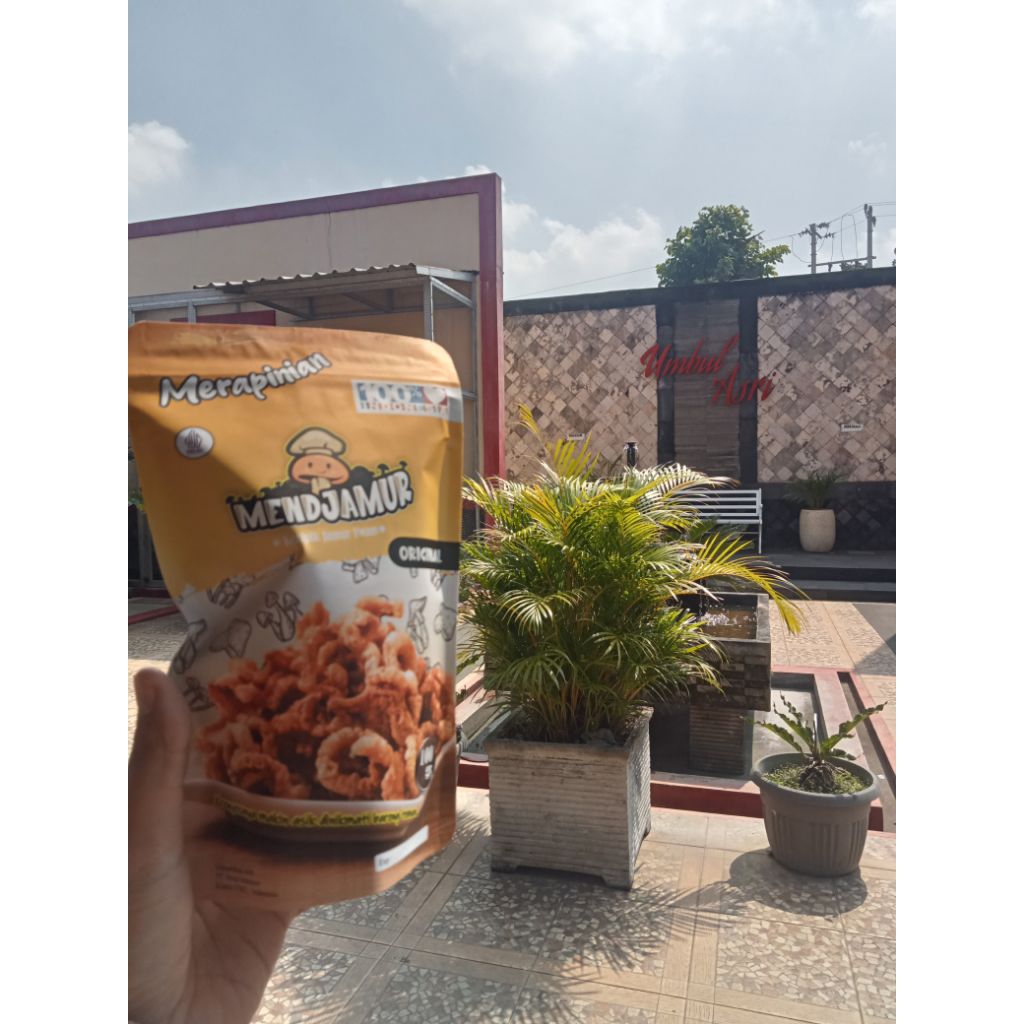 

menDjamur kripik jamur tiram 100 gram