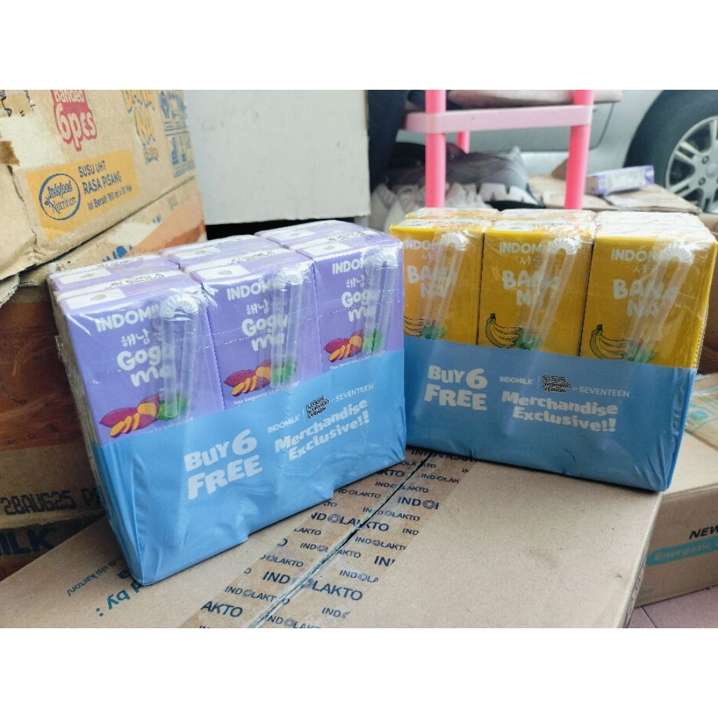 

indomilk Korea banana goguma 180ml slop isi 6