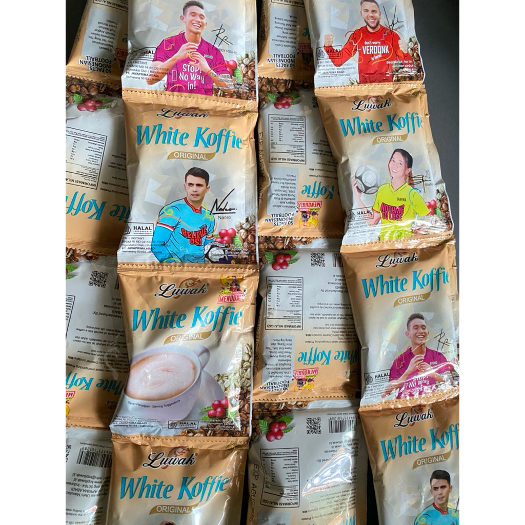 

(1 renteng 10 pcs) LUWAK WHITE KOFFIE/ KOPI LUWAK SIAP SEDUH WHITE KOFFIE