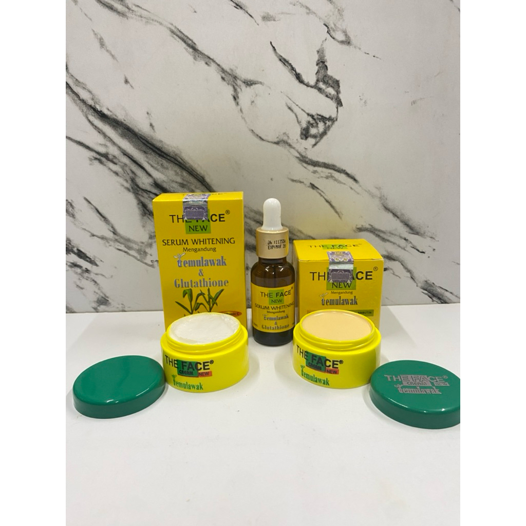 paket Cream temulawak the face 3in1 bpom // paket temulawak the face cream + serum