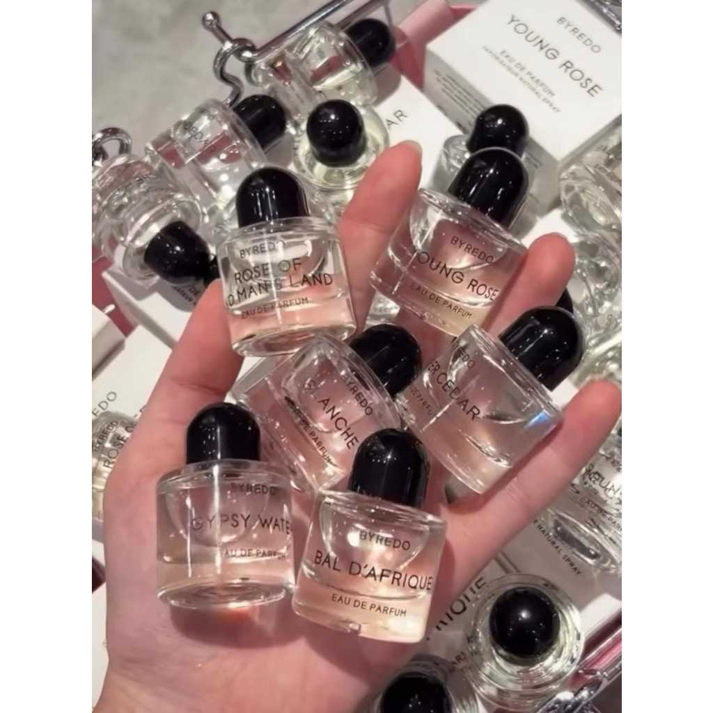 BYREDO MINIATUR & TRAVEL SIZE PARFUM, HAND CARRY  PARENT COMPANY MY