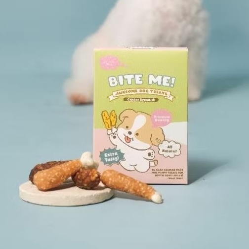 NOTTIE PET FOOD BITE ME SNACK CAMILAN ANJING 6PCS DRUMSTICK