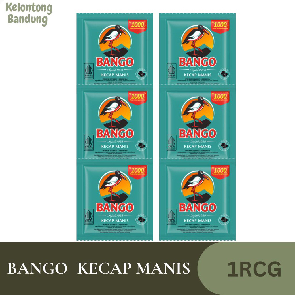 

Bango Kecap Manis Sachet Kemasan 18ml 1rcg-12pc / Kecap Bango / Kecap Sachet