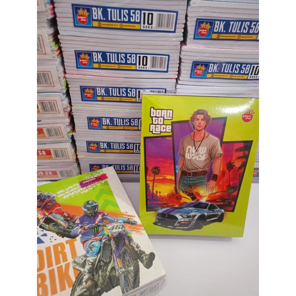 

Buku Tulis Paper Star Isi 58 Lembar ( 1 Pak = 10 Pcs)