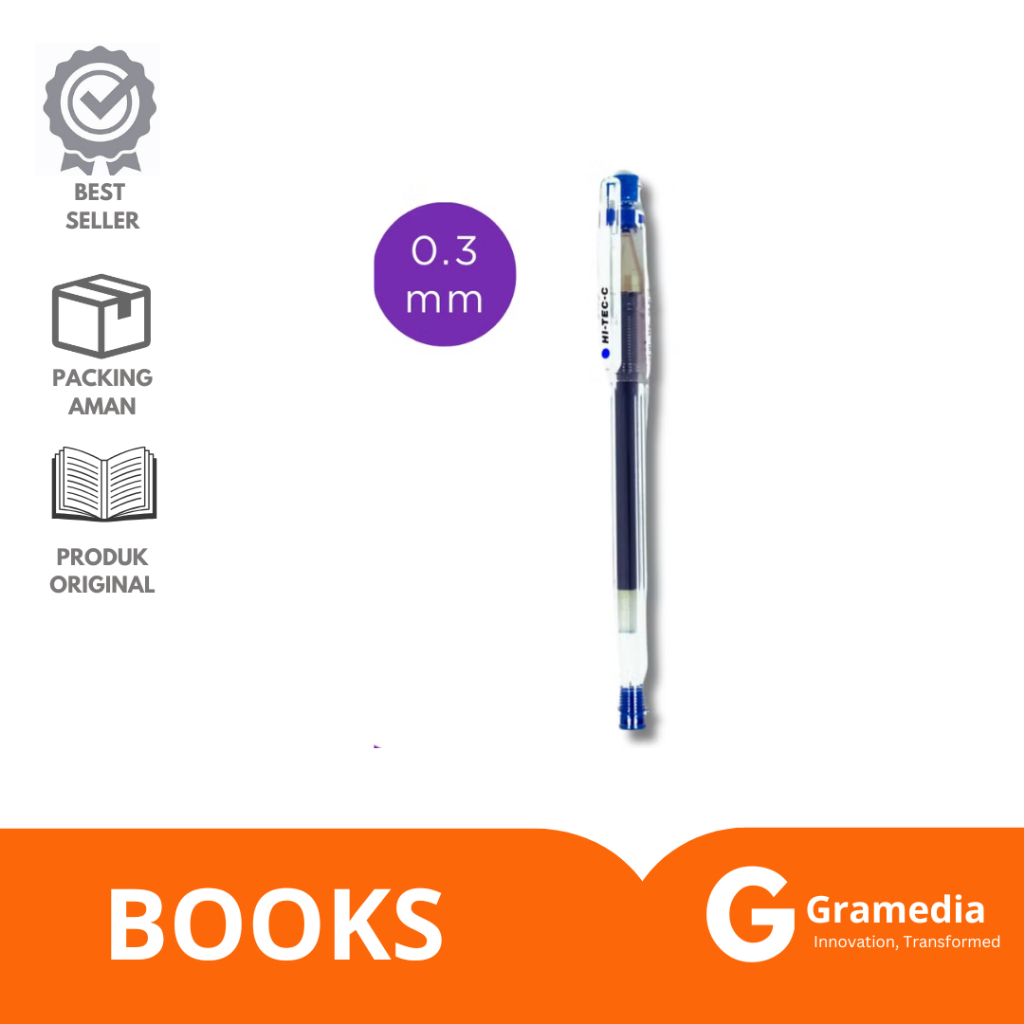 

Gramedia Lampung -Ballpen Pilot Hi-Tec 0.3Mm Blue