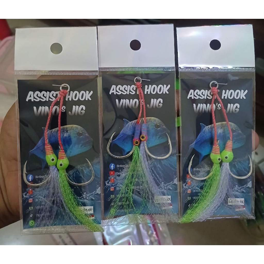 asist hook micro jig 18-20-35-40 gram dan 80-100-150-200 gram
