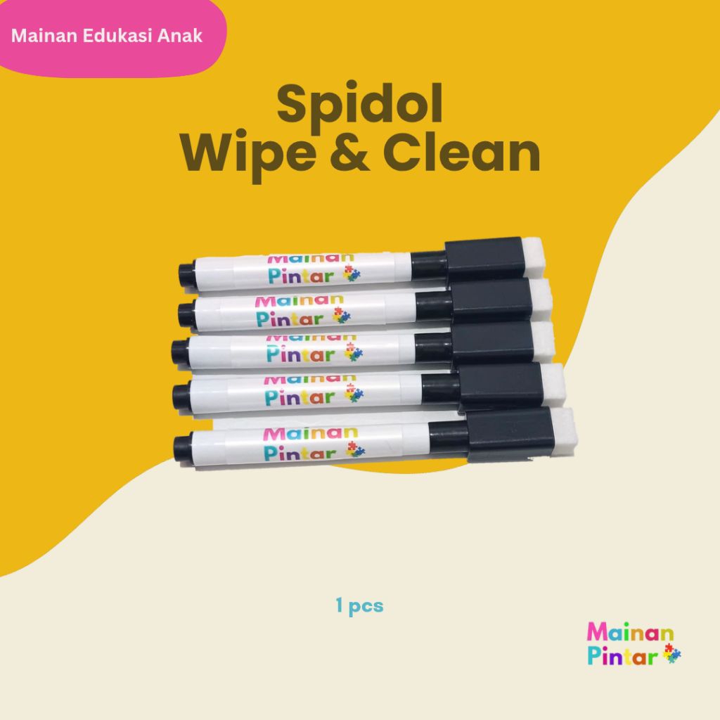 

Spidol Wipe & Clean| Mudah Dihapus |Cocok untuk Whiteboard & Edukasi Anak
