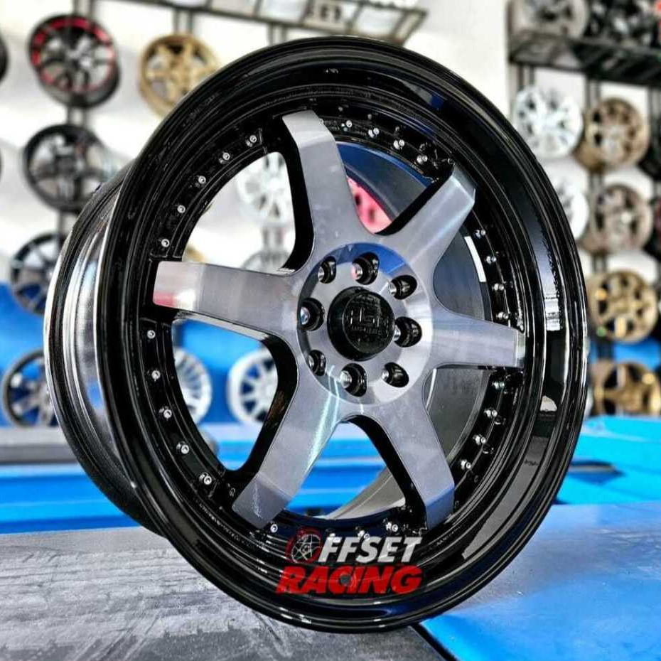 Velg HSR Ring 17 Mobil Jazz Yaris Swift Freed Livina Velg Mobil HSR BORGO R17 Lubang 4