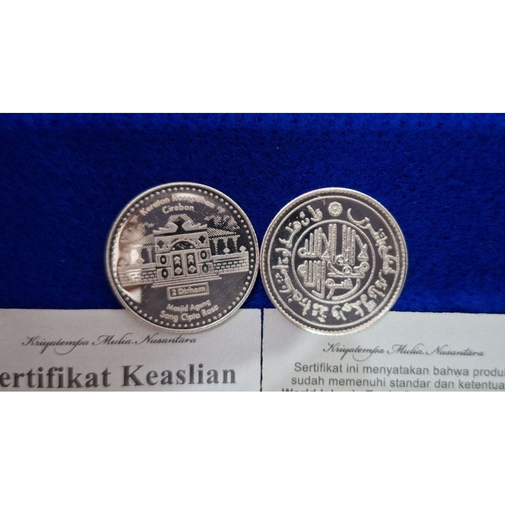 Perak Dirhamayn (2 Dirham) Wakala Induk Nusantara Bonus Kapsul