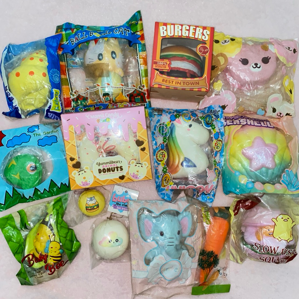 (PRELOVED) Squishy Licensed Murah Ibloom Punimaru Creamii Candy Kiibru Toyboxshop Unicorn Vlampo Gud