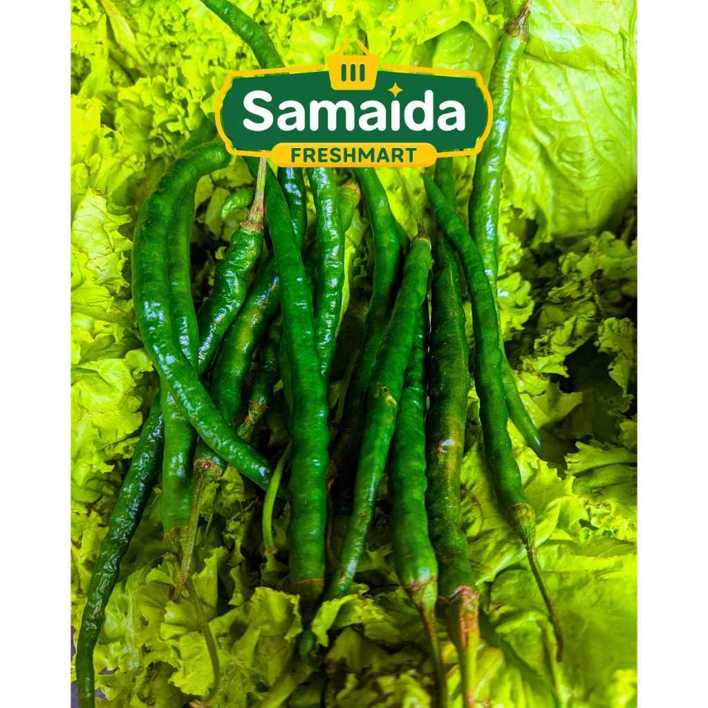 

Tanjung Kriting / Cabe Kriting Hijau 100 gr Murah Bersih Segar