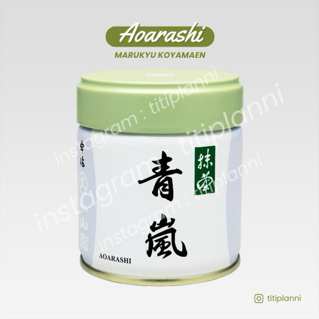 

[PREORDER] 100% Original Jepang Matcha Powder Marukyu Koyamaen Ceremonial Grade Aoarashi 40gr Kaleng