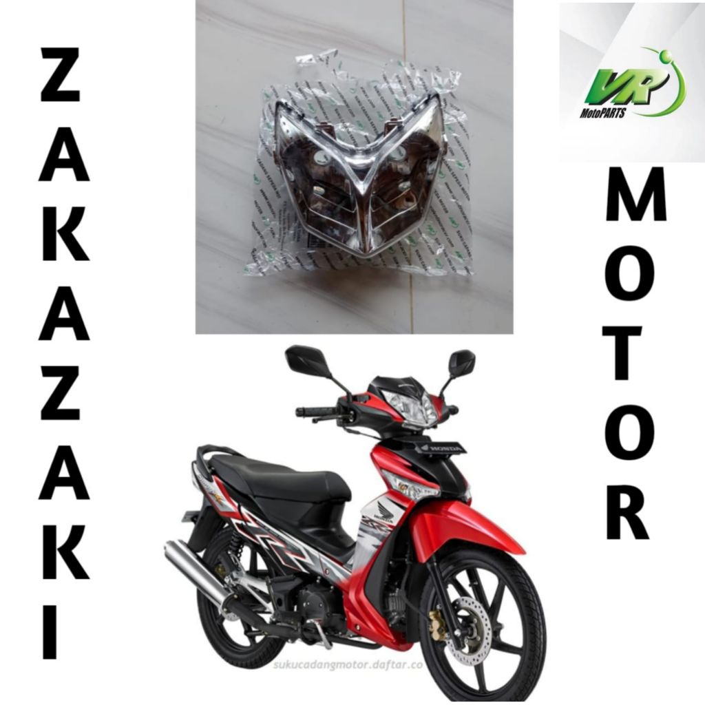 reflektor lampu depan supra x 125 / lampu depan supra x 125 thn 2007 2008 2009 2010 2011 2012 2013