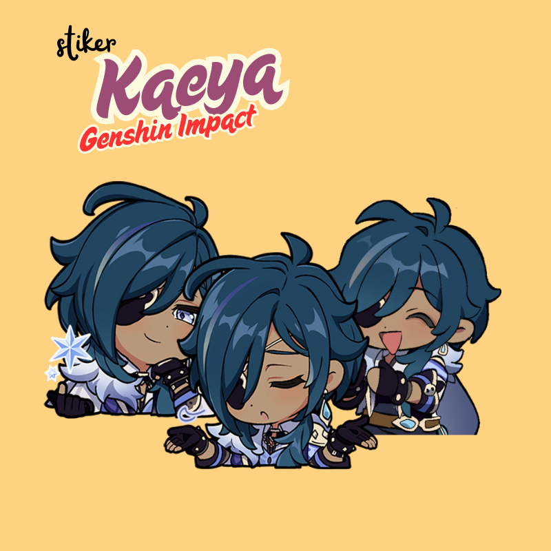 

Stiker Kaeya Genshin Impact | Sticker Merch Kaeya Genshin Impact Vinyl Glossy Anti Air