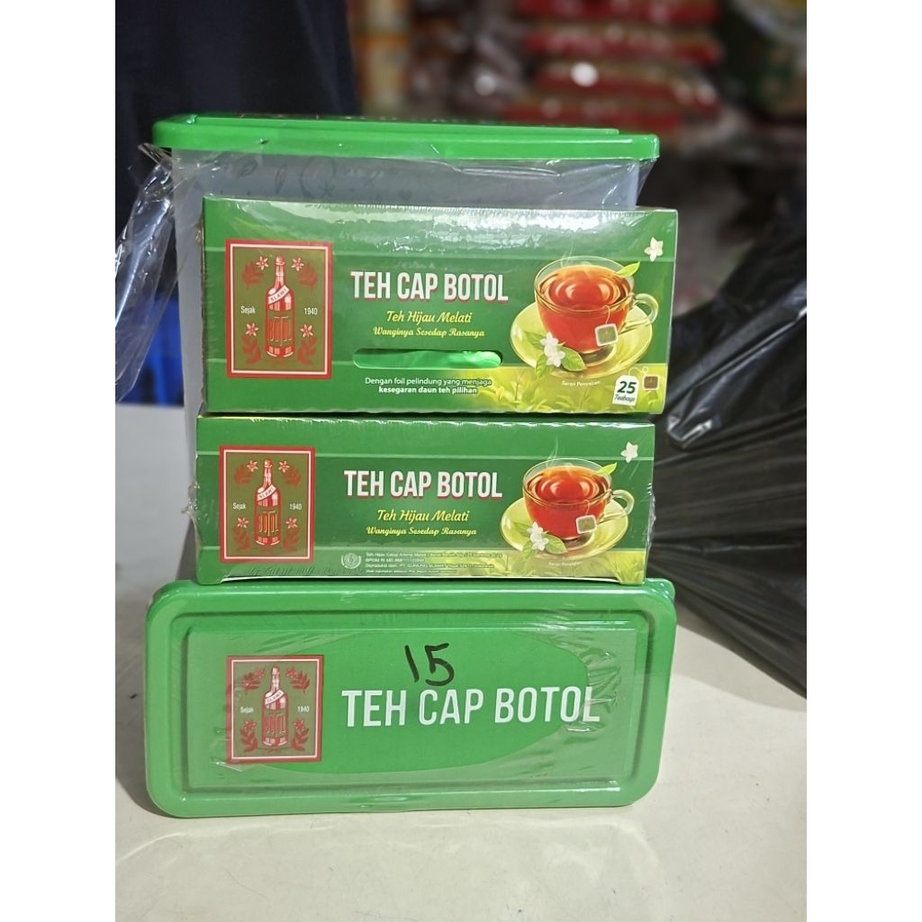 

TEH CAP BOTOL CELUP ISI 2 KOTAK + TOPLES