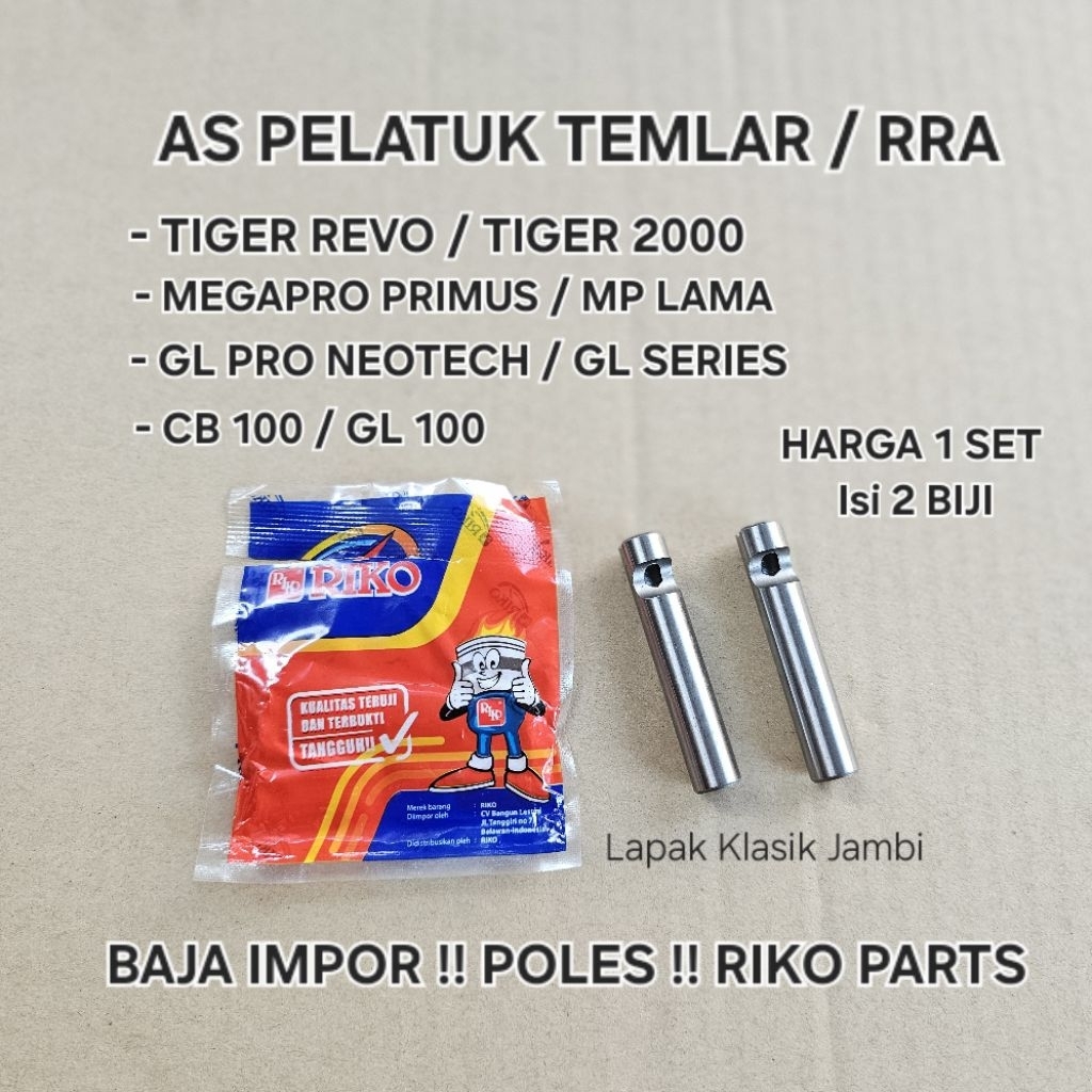 Pen As Templar RRA As Piano Tiger Megapro GL CB GL100 original Baja Impor RIKO Parts Ori