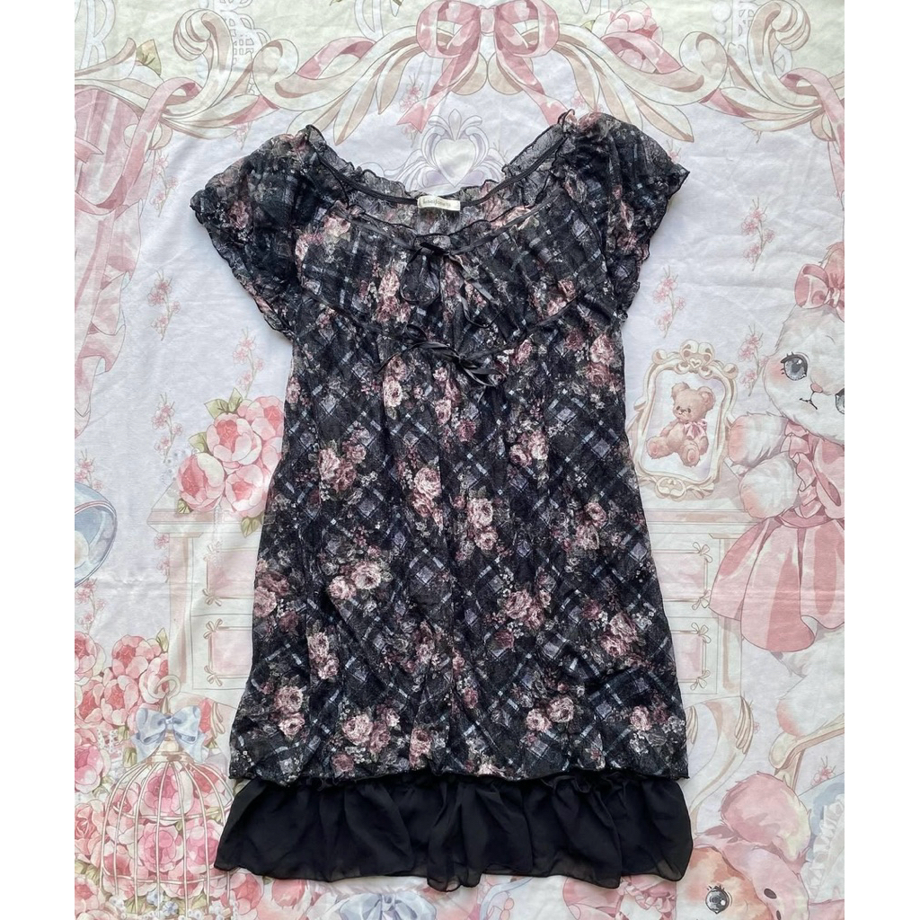 1 set dress couquette fairy morikei