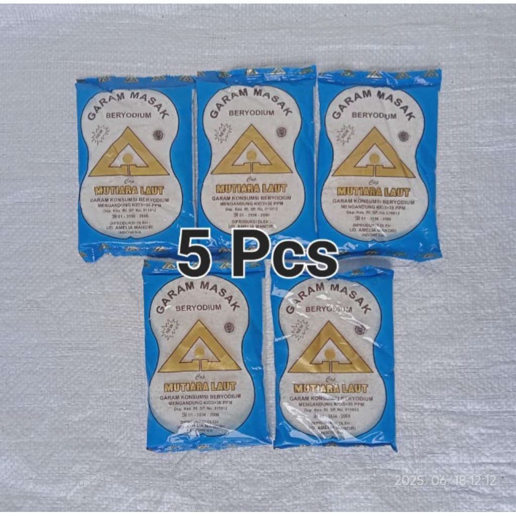 

( 5PCS ) GARAM MASAK BERYODIUM 100GR