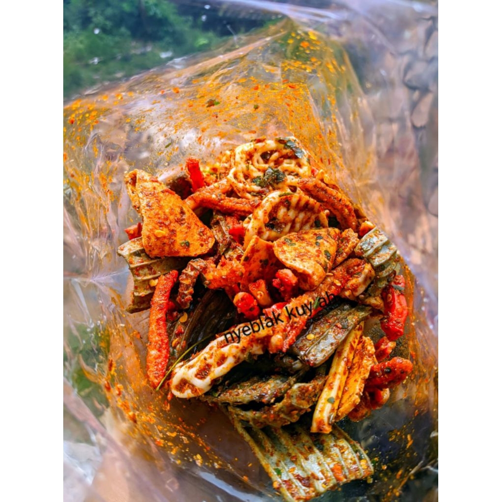 

SEBLAK CAMPUR/MIX ANEKA SEBLAK BUMBU CIKRUH PEDAS DAUN JERUK 500gram termurah