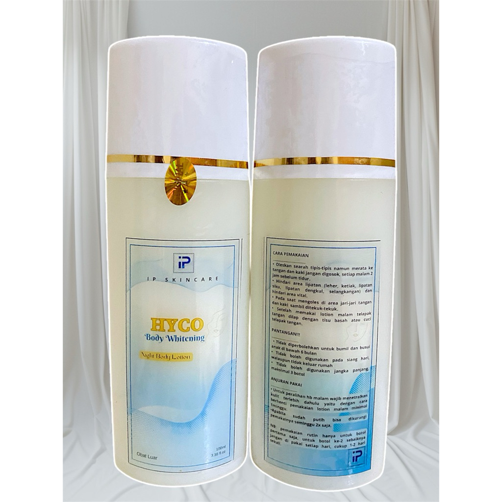 HYCO Body Whitening night lotion // Lotion malam pemutih badan // hb hyco ipung