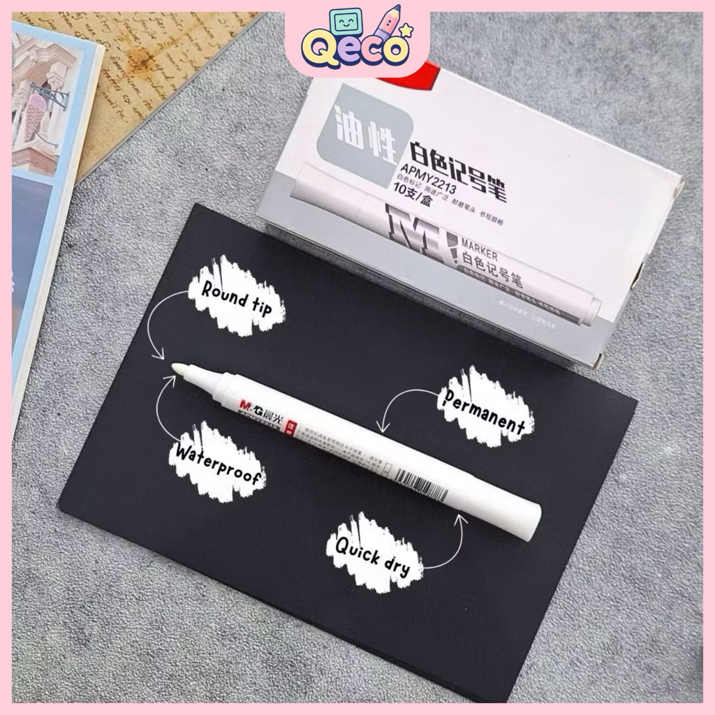 

M&G Permanen Whtte Marker / Spidol Permanen Marker Putih APMY2213