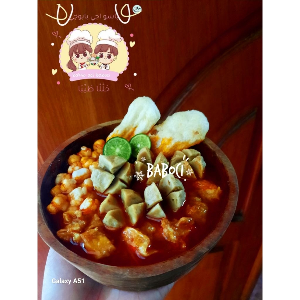 

bakso aci baboci/bakso aci bumbu basah/bakso aci/bakso aci viral/cilok isi gajih/cilok sehati/pentol bakso/cilok khas tasik