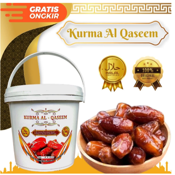 

KURMA AL QASEEM 500 GR - KURMA PREMIUM - KURMA EMBER ARAB SAUDI MANISAN KURMA ENAK LEMBUT EXP PANJANG
