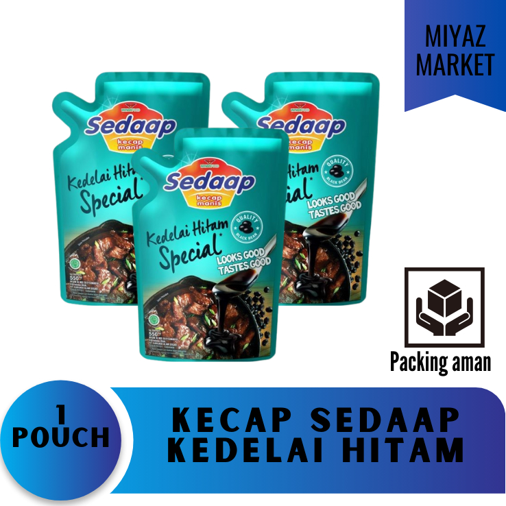 

❤MIYAZMARKET❤ Kecap Sedaap Kedelai Hitam Spesial/ Kecap Sedaap Pouch / Kecap Sedap Hijau